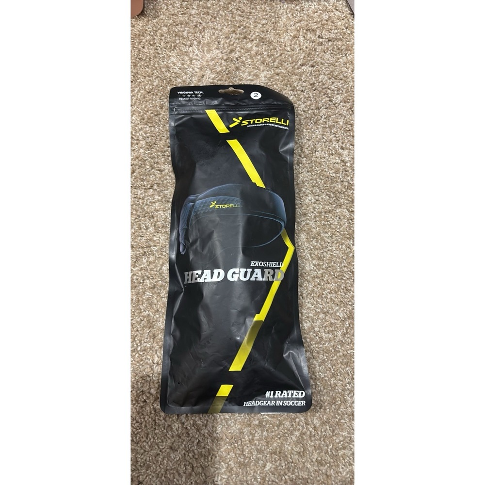 Storelli Exoshield Soccer Head Guard Protective Headgear Black Size 2
